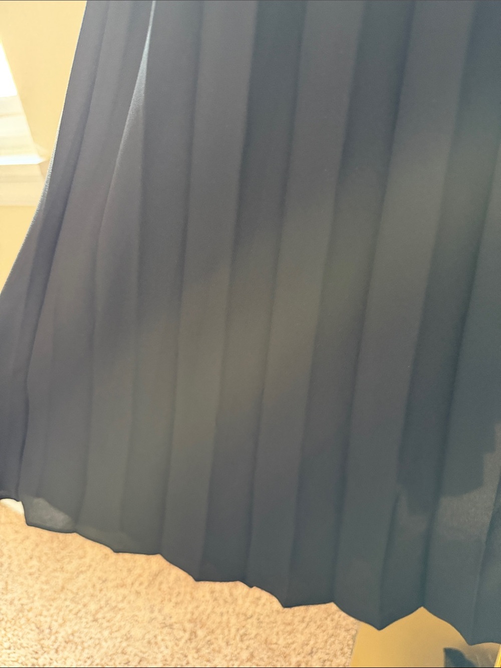 Max Studio Black Pleated Maxi Skirt - Picture 4 of 5